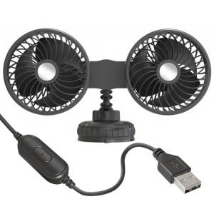 F6026 Ventilateur à double tête monté sur véhicule à grande ventouse, modèle : USB SH80011898-20